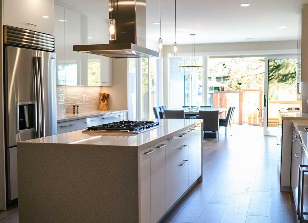 Kitchen remodel in Charlotte, NC with natural light.