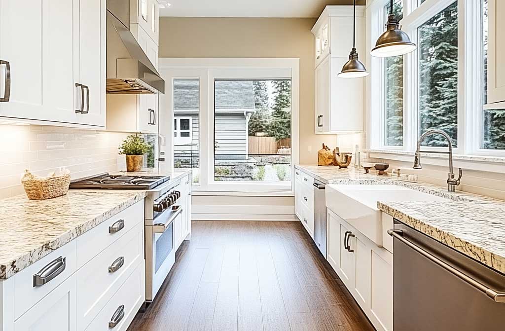 Bright kitchen remodel in Winston Salem, NC.