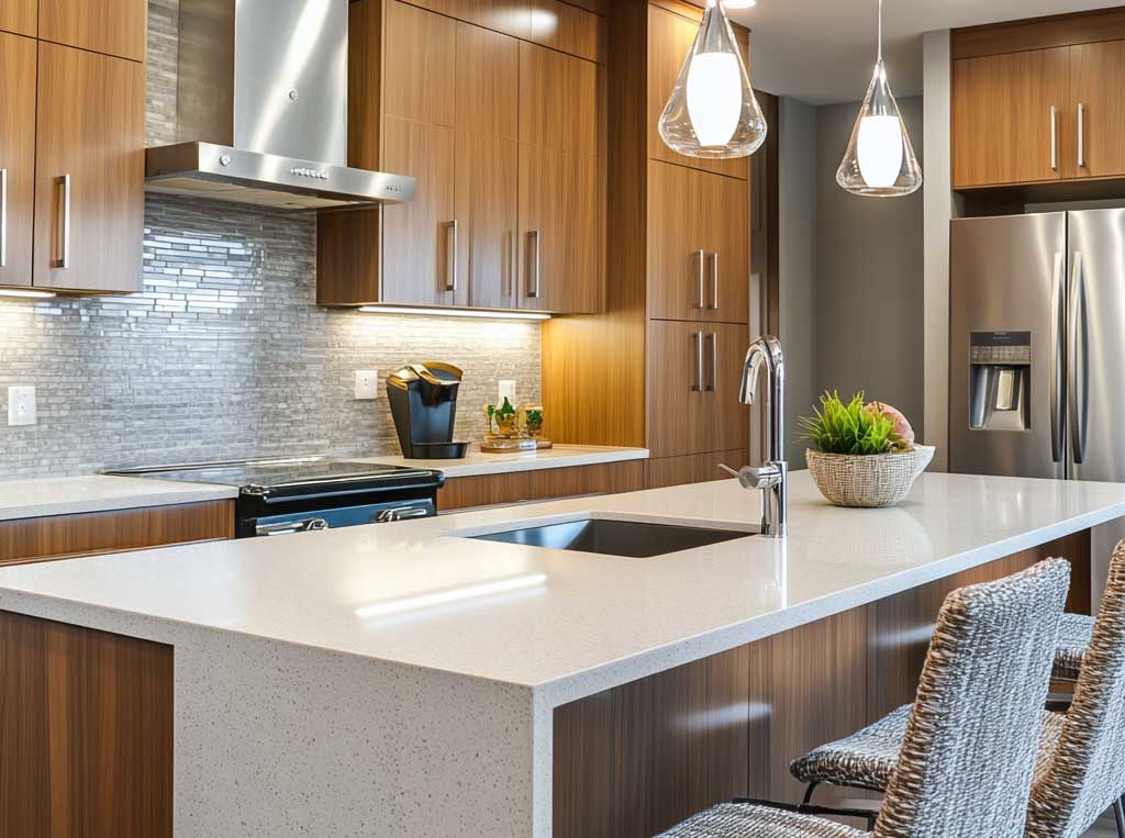 Sleek kitchen remodel in High Point, NC.